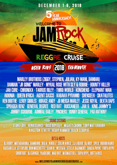 Welcome To Jamrock Reggae Cruise 2018