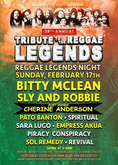 Tribute To The Reggae Legends 2019