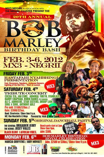 Bob Marley Birthday Bash 2012