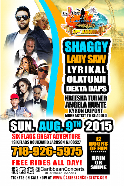 Six Flags Caribbean Concert 2015