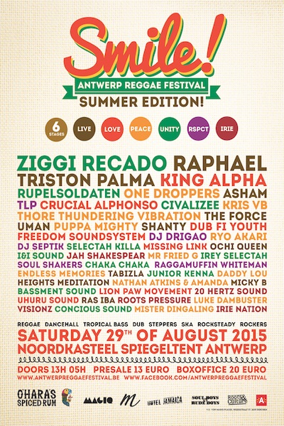 Smile - Antwerp Reggae Festival 2015