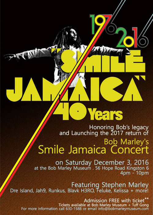 Smile Jamaica - 40th Anniversary Concert 2016