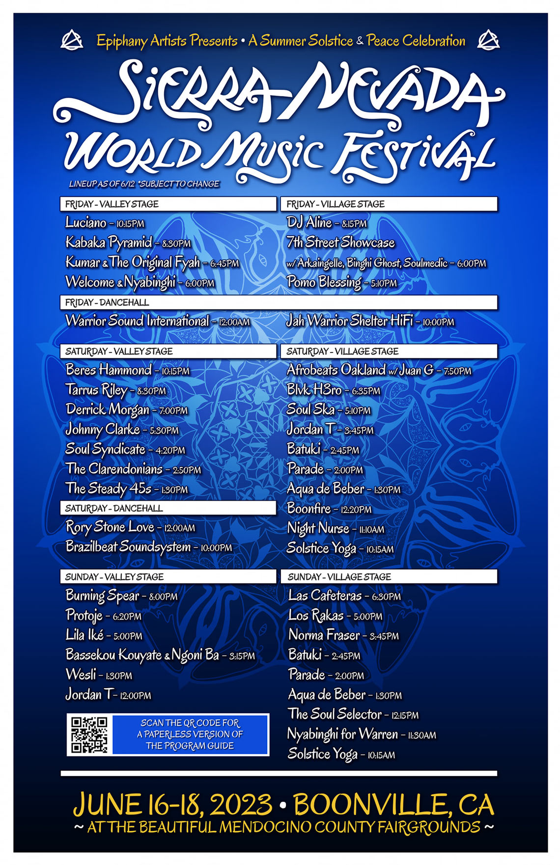 Sierra Nevada World Music Festival 2023