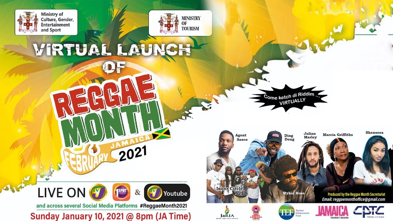 Virtual Launch of Reggae Month in Jamaica February 2021 (Live Stream) [1/10/2021]